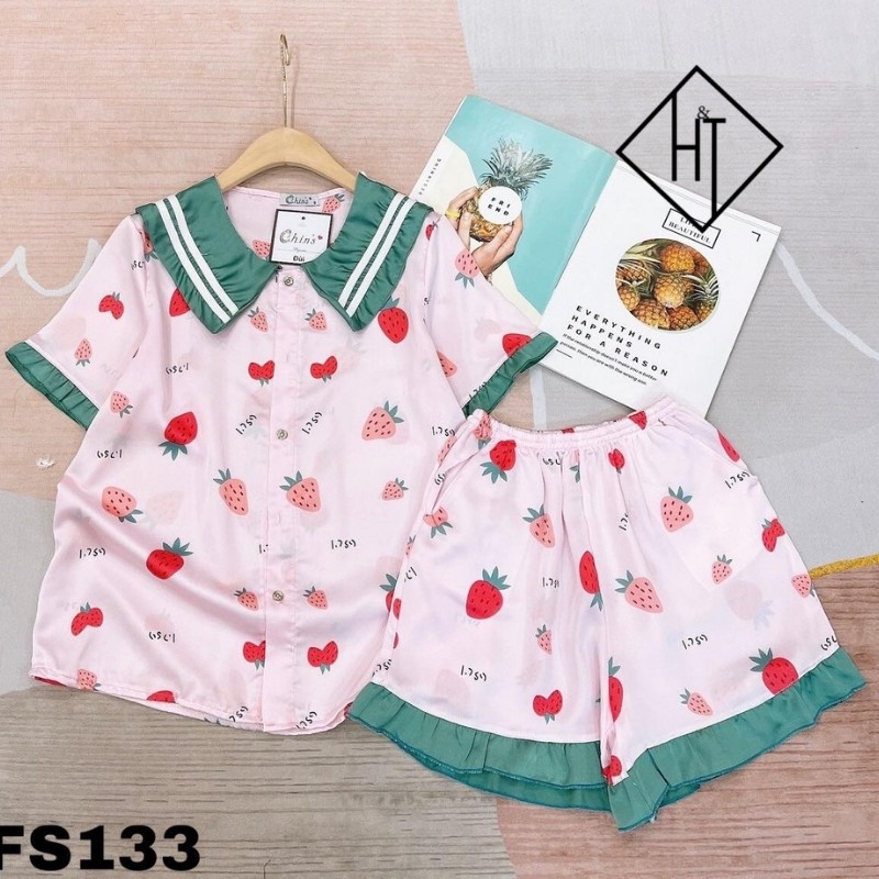 Đồ bộ pijama nữ, bộ mặc nhà, mềm mịn, thoáng mát, HT shop