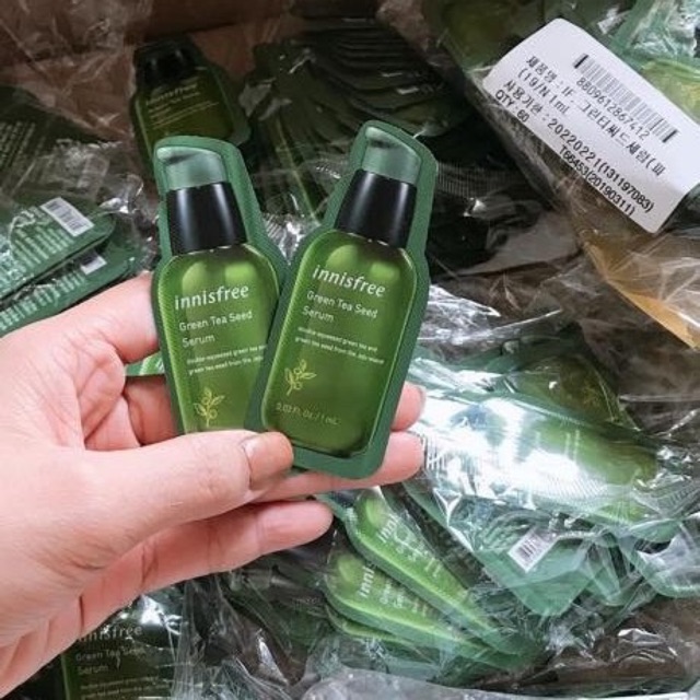 [ Auth- Sample] Tinh Chất Trà Xanh Green Tea Seed Serum Innisfree dành cho da dầu mụn