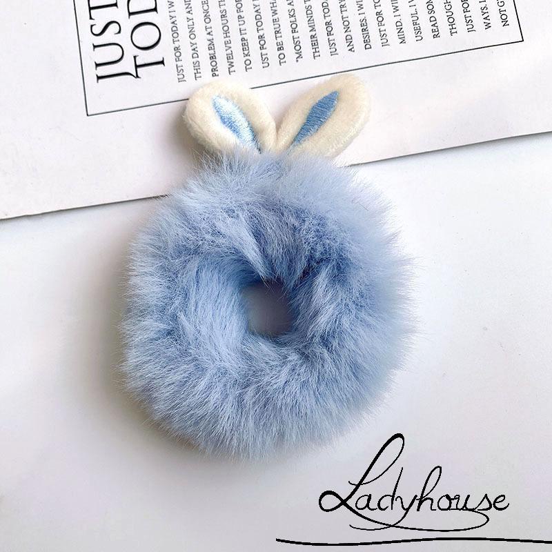 Băng đô cài tóc đính tai thỏ dễ thương cho nữ