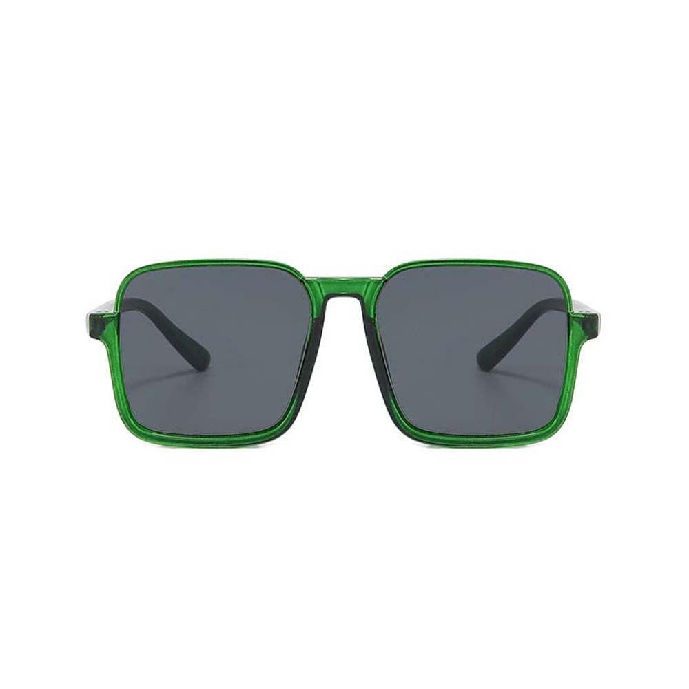 Kính Mát Gọng Vuông Lớn Chống Tia UV400 Màu Sắc Trà Xanh Phong Cách Hàn Quốc