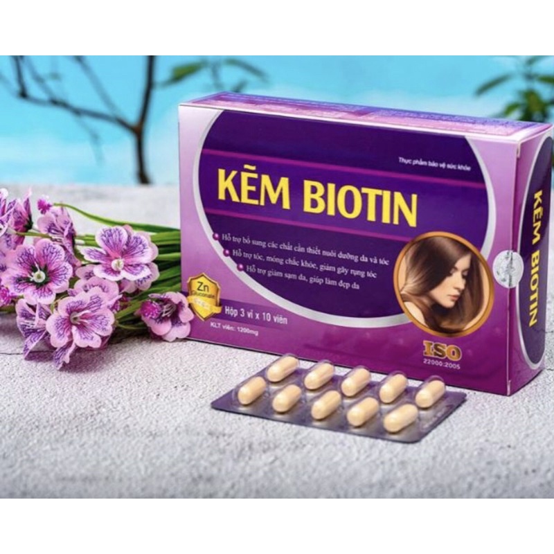 KẼM BIOTIN_VIÊN UỐNG CHỐNG RỤNG TÓC,KÍCH THÍCH MỌC TÓC SIÊU NHANH