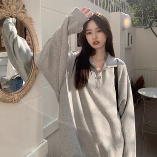 🌥 a07 áo nỉ polo thu đông dày dặn dài tay có séc zip ulzzang có ảnh thật