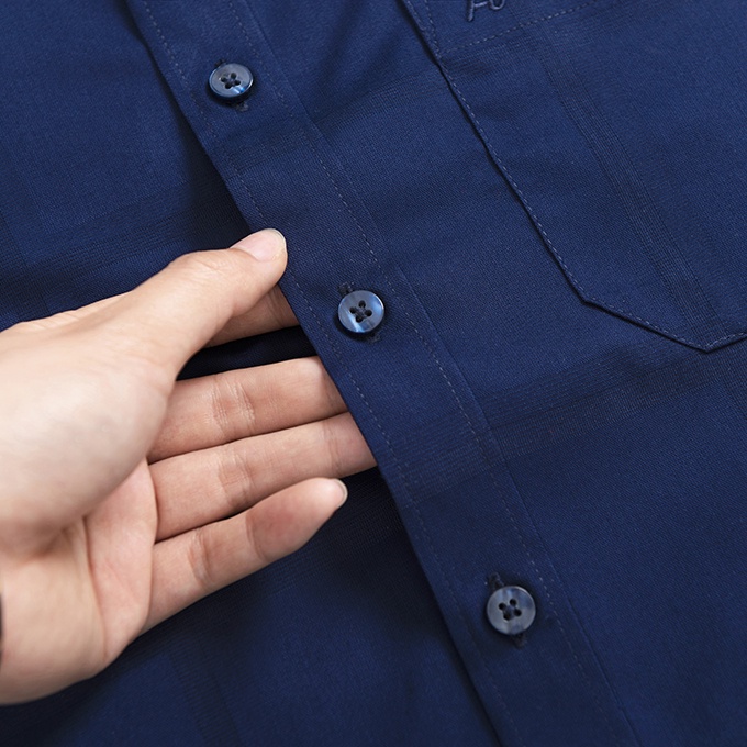 Áo Sơ Mi Nam Công Sở Trung Niên Ngắn Tay Anton Xanh Than Kẻ Caro Thoáng Mát, Thấm Hút Mồ Hôi - NT201 | BigBuy360 - bigbuy360.vn