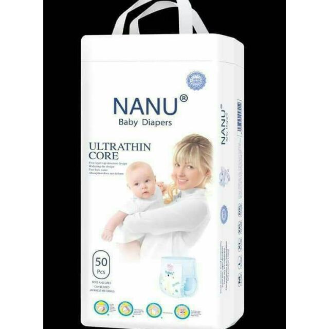 Combo 100 bỉm quần NaNu baby cho bé M100, L100, XL100, XXL100, XXXL 100