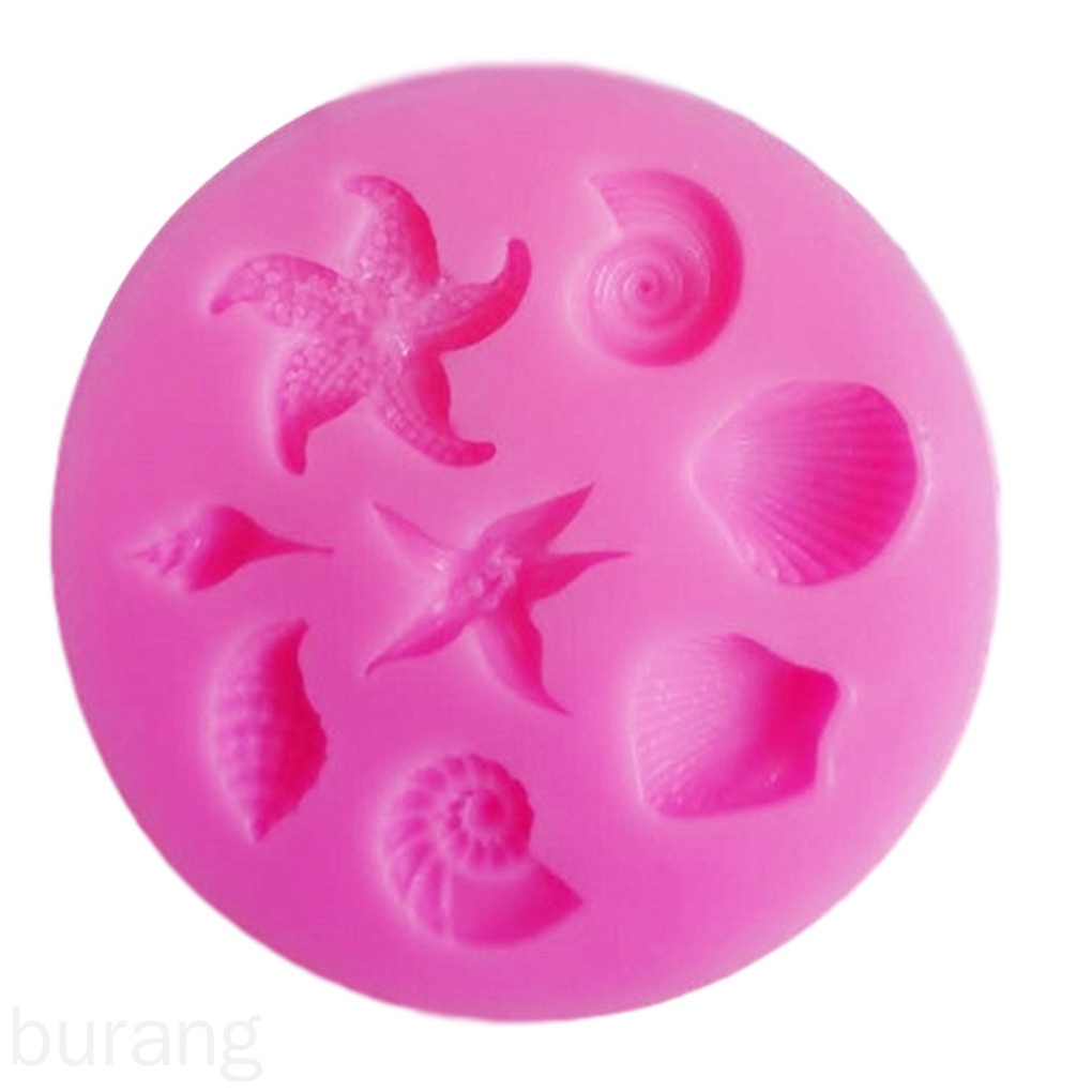 Khuôn silicone làm bánh hình dạng động vật đại dương xinh xắn an toàn tiện dụng cho nhà bếp