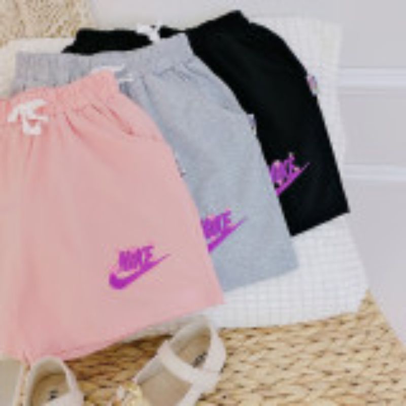 Quần đùi cotton bé gái size đại từ 30-45kg