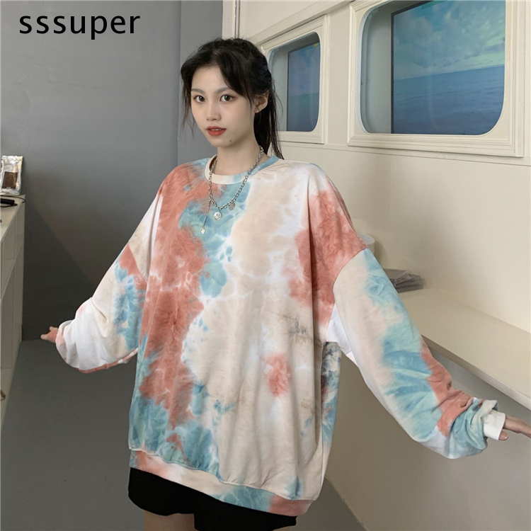 áo nỉ  Ulzzang Tay Dài Cá Tính Hợp Thời Trang