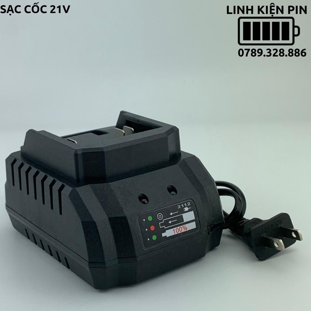 Sạc Đế 21V, Dùng Cho Pin Makita 5S 18V, Loại Mạch Adaptor