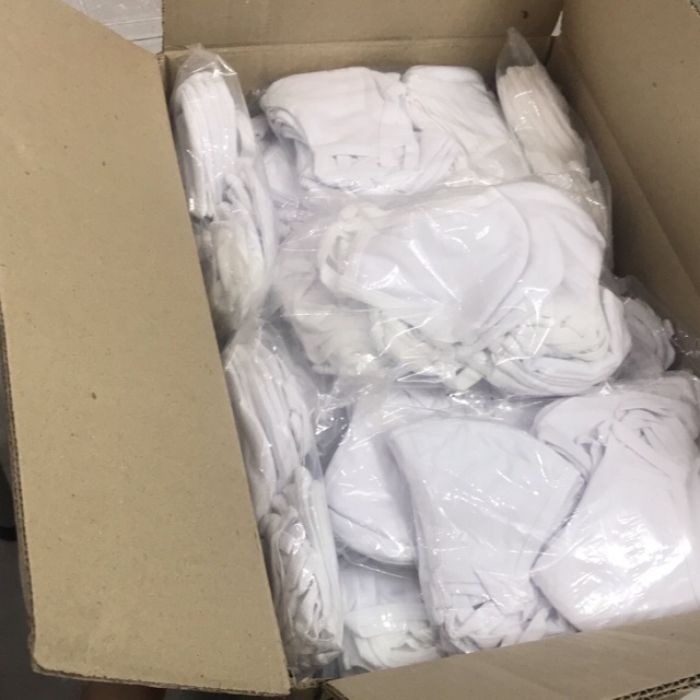 Khẩu trang vải dệt kim Đông Xuân kháng khuẩn Trắng. | BigBuy360 - bigbuy360.vn