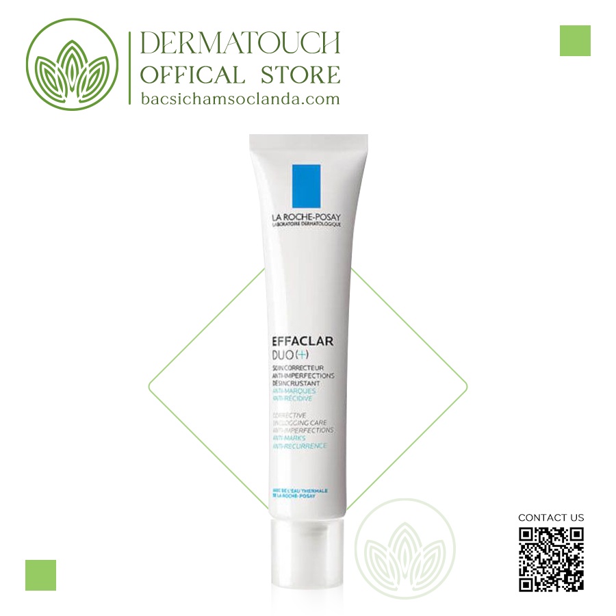 Kem giảm mụn, ngăn ngừa vết thâm &amp; mun tái phát La Roche Posay Duo+