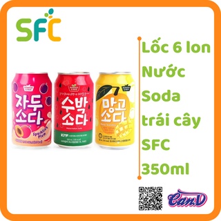 ( Bán sỉ ) Lốc 6 lon Nước Soda SFC vị lon 350ml