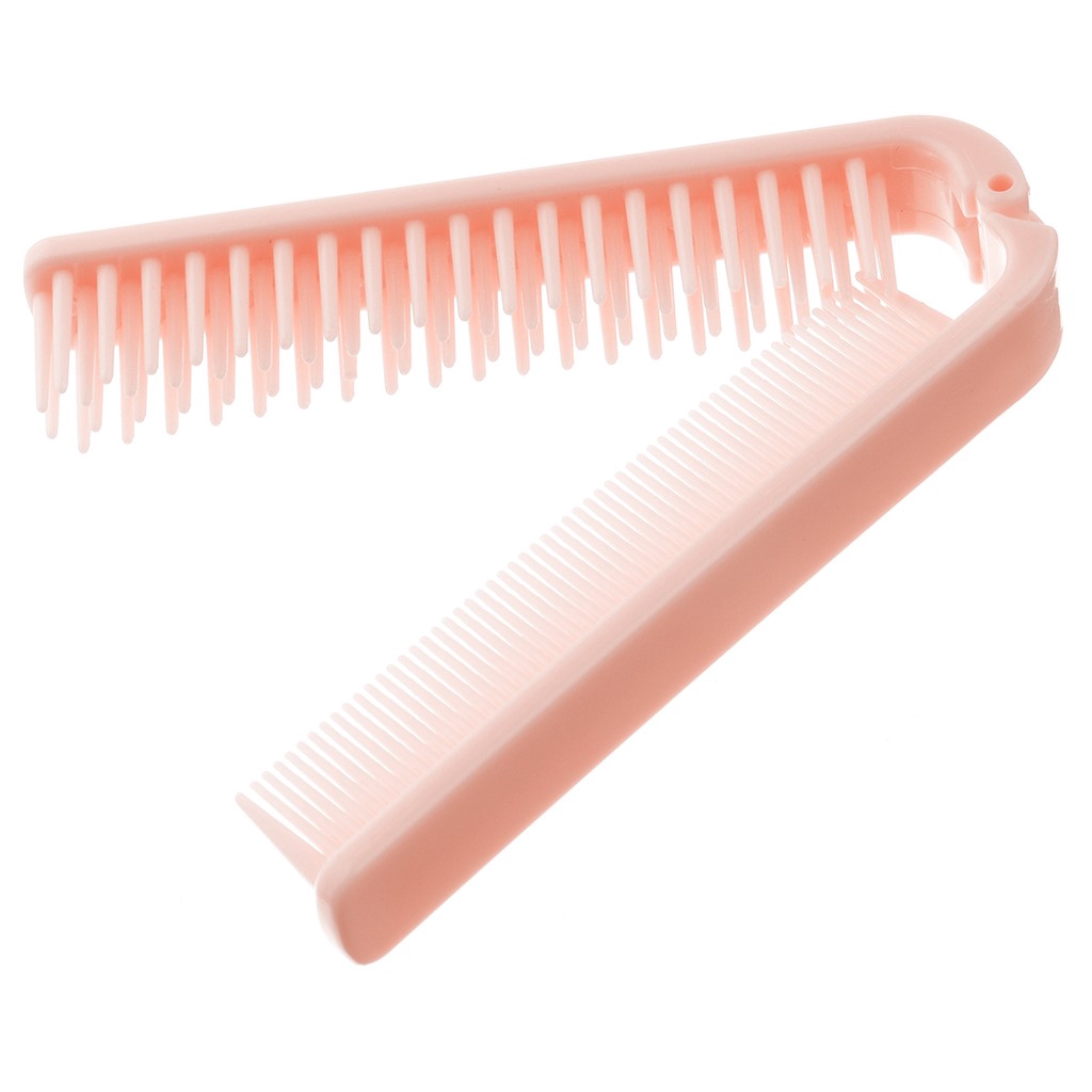 MONJA [Hàng mới về] Bộ 2 Lược Dạng Gấp Và Lô Cuốn Với Kẹp Giúp Làm Xoăn Tóc