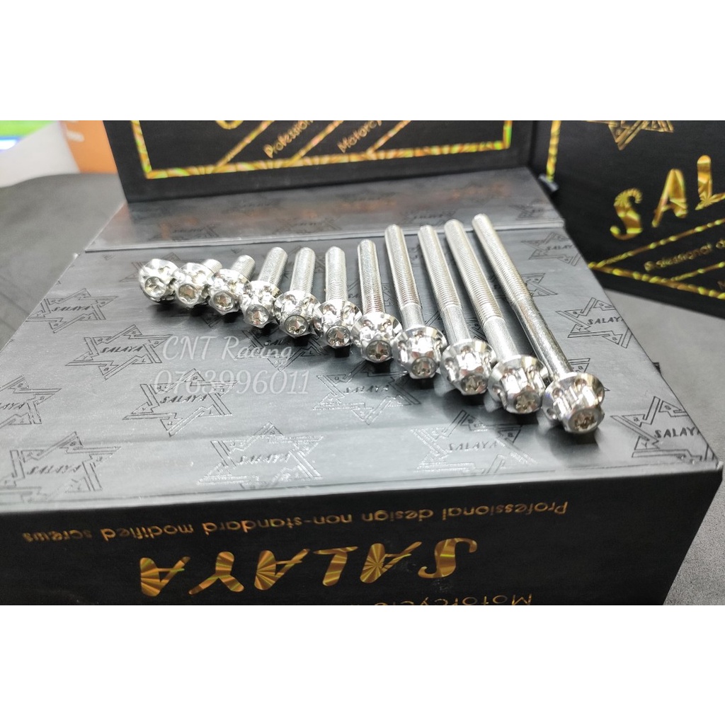 Ốc Salaya 6li Inox 304 Dài Ngắn Đầy Đủ Các Size