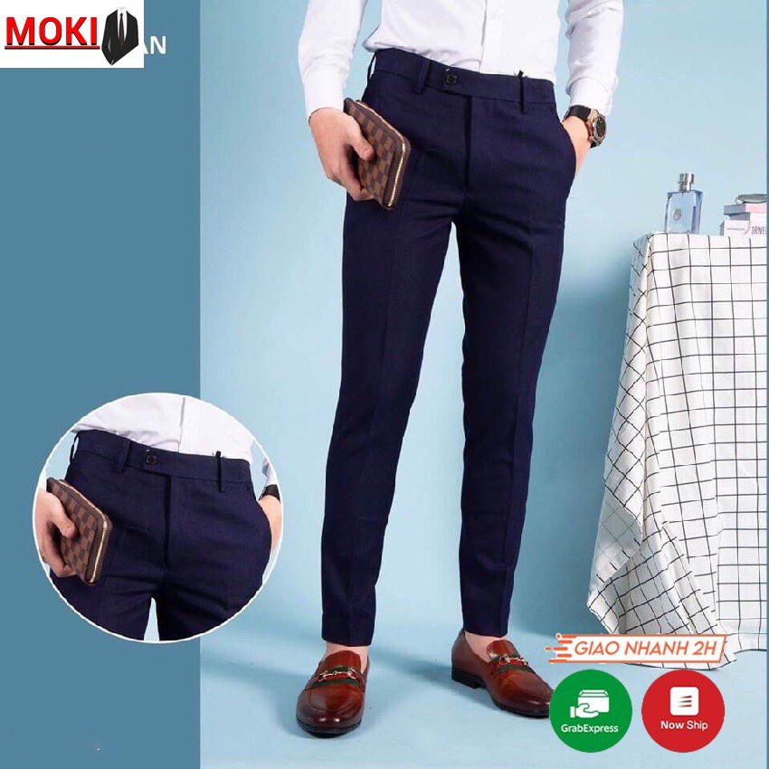 Quần âu công sở MOKI dáng ôm body cao cấp, chất lụa mềm mịn co giãn 4 chiều, chống nhăn chống xù. - Hàng mới về