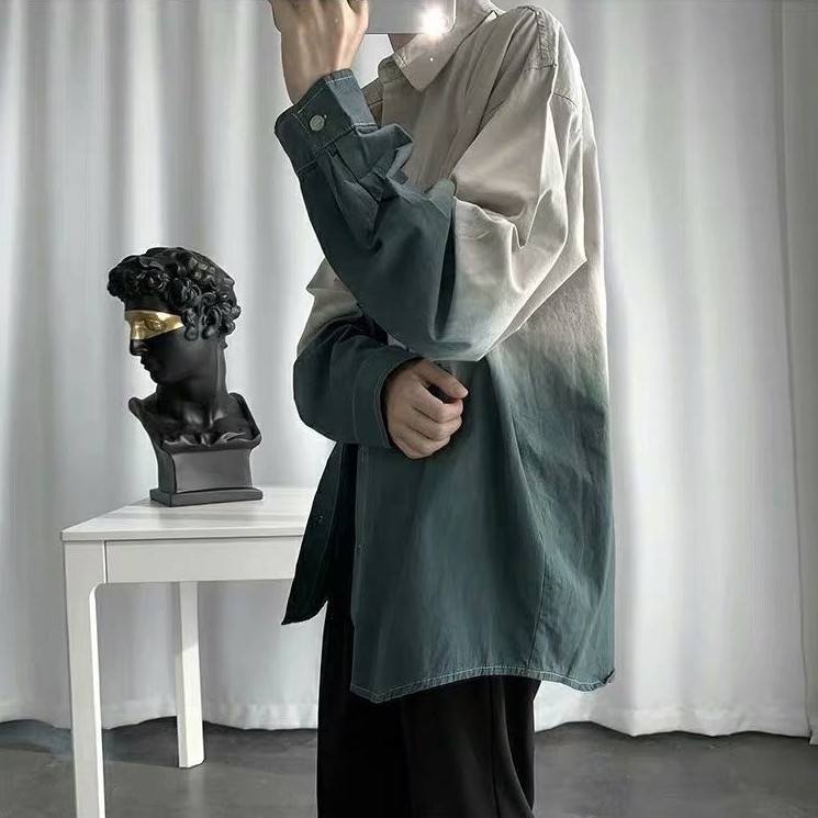 Áo Sơ Mi Dài Tay Với 2 Màu Cá Tính Theo Phong Cách Hàn Quốc / Size M-2XL | BigBuy360 - bigbuy360.vn