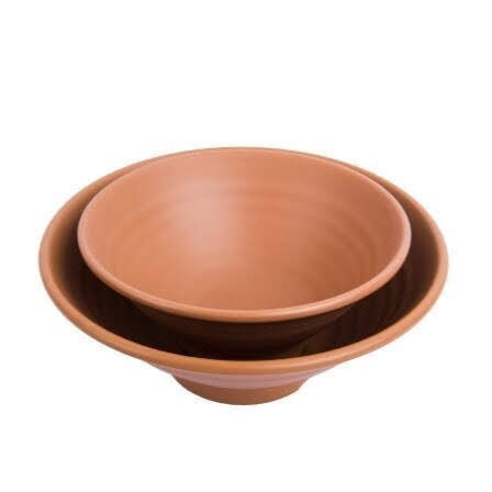 10 Tô nhựa melamine size 16cm nhám đen / nhám ngói bát mì phở cơm nhà hàng sang trọng - bowl SF-TOX17