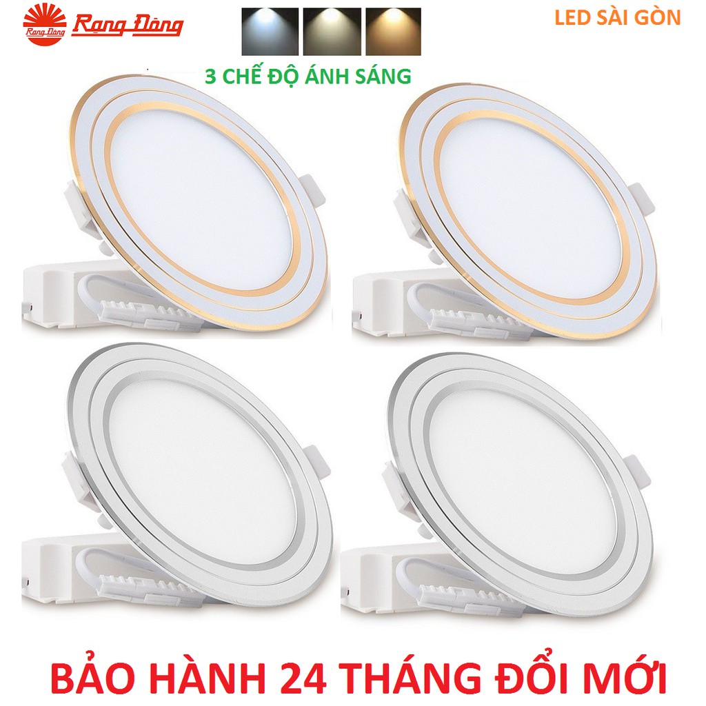 Đèn LED Âm trần Panel Đổi màu 3 chế độ Rạng Đông 7W - 9W - 12W PT05 ĐM