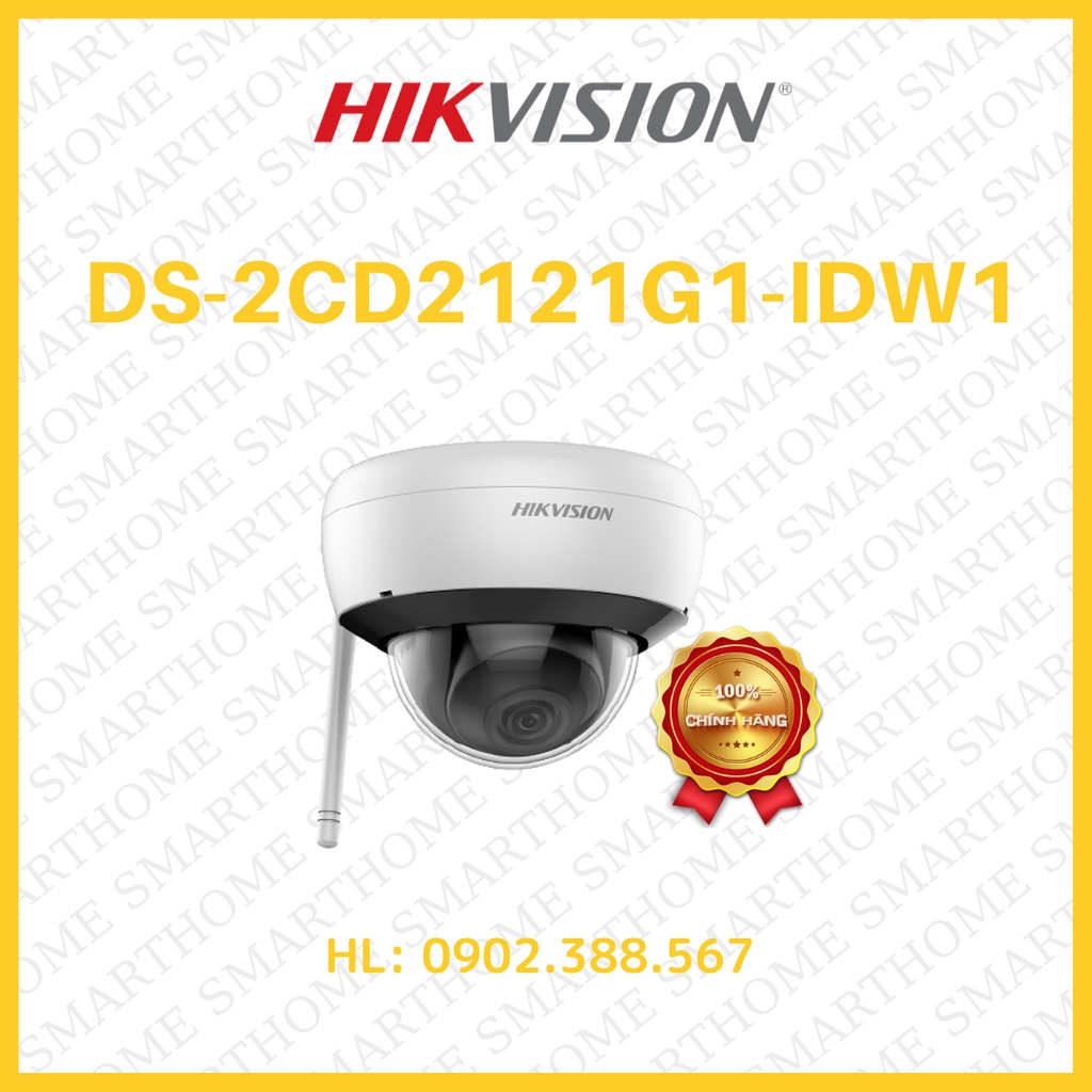 [ SẢN PHẨM BÁN CHẠY] Camera IP hồng ngoại không dây 2.0 Megapixel HIKVISION  DS-2CD2121G1-IDW1