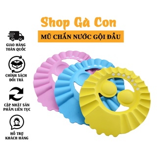 Mũ Gội Đầu - Mũ Tắm Chắn Nước Có Vành Tai Cho Bé