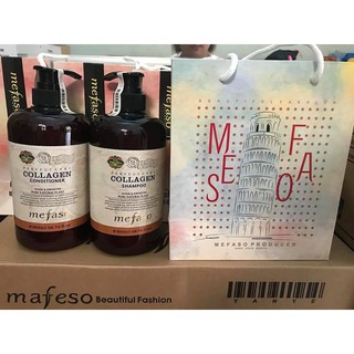 Cặp dầu gội xả MEFASO Ý 850ml [CAM KẾT CHÍNH HÃNG Ý]