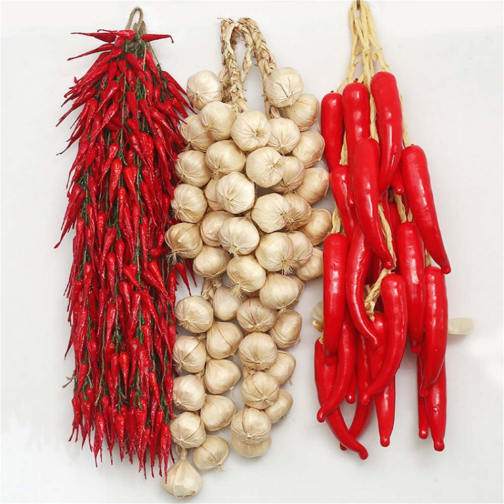 1 Chùm Ớt Chuông Giả Bằng Nhựa Trang Trí