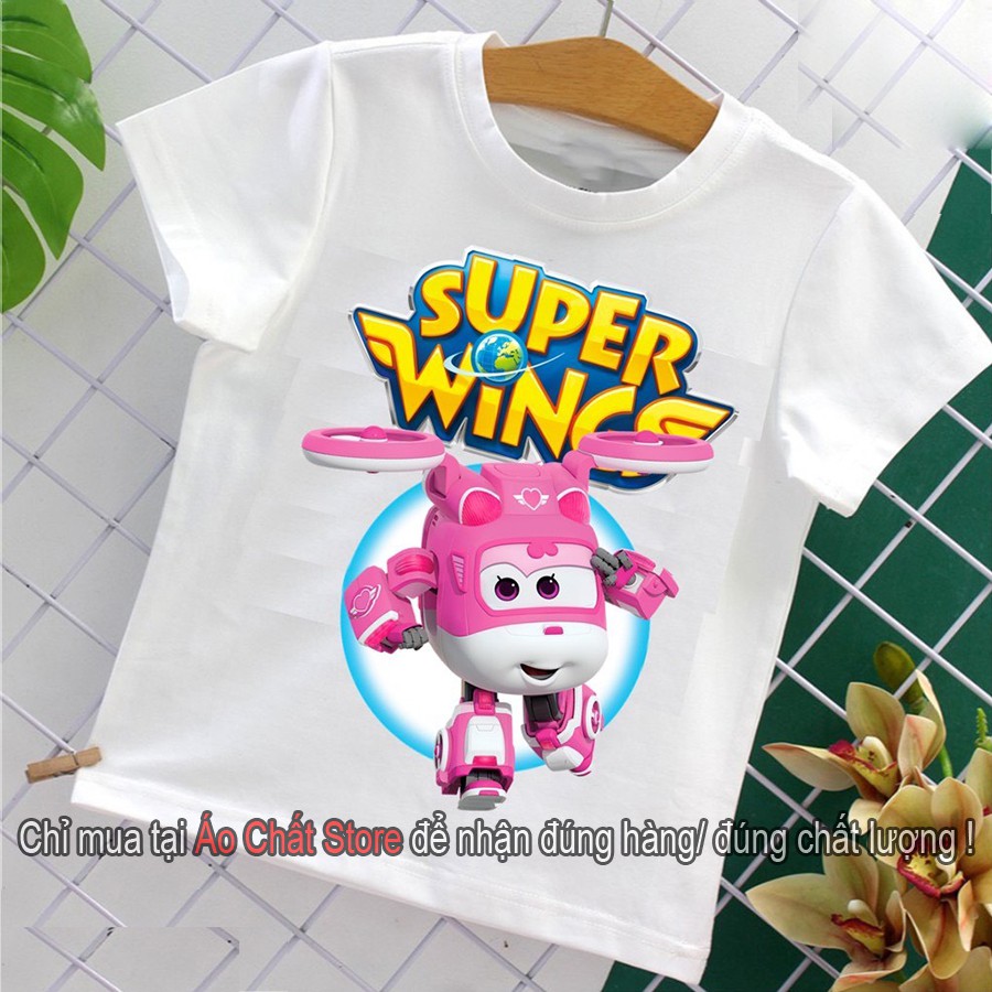 Áo thun hoạt hình trẻ em đội bay siêu đẳng Super Wings SW02 | Áo Chất Store