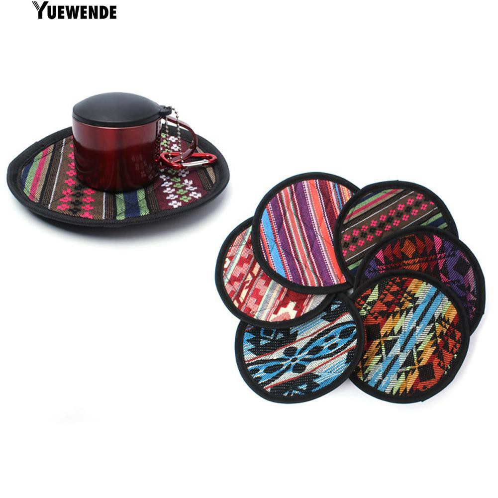 Miếng lót nồi hình tròn hoạ tiết thổ cẩm