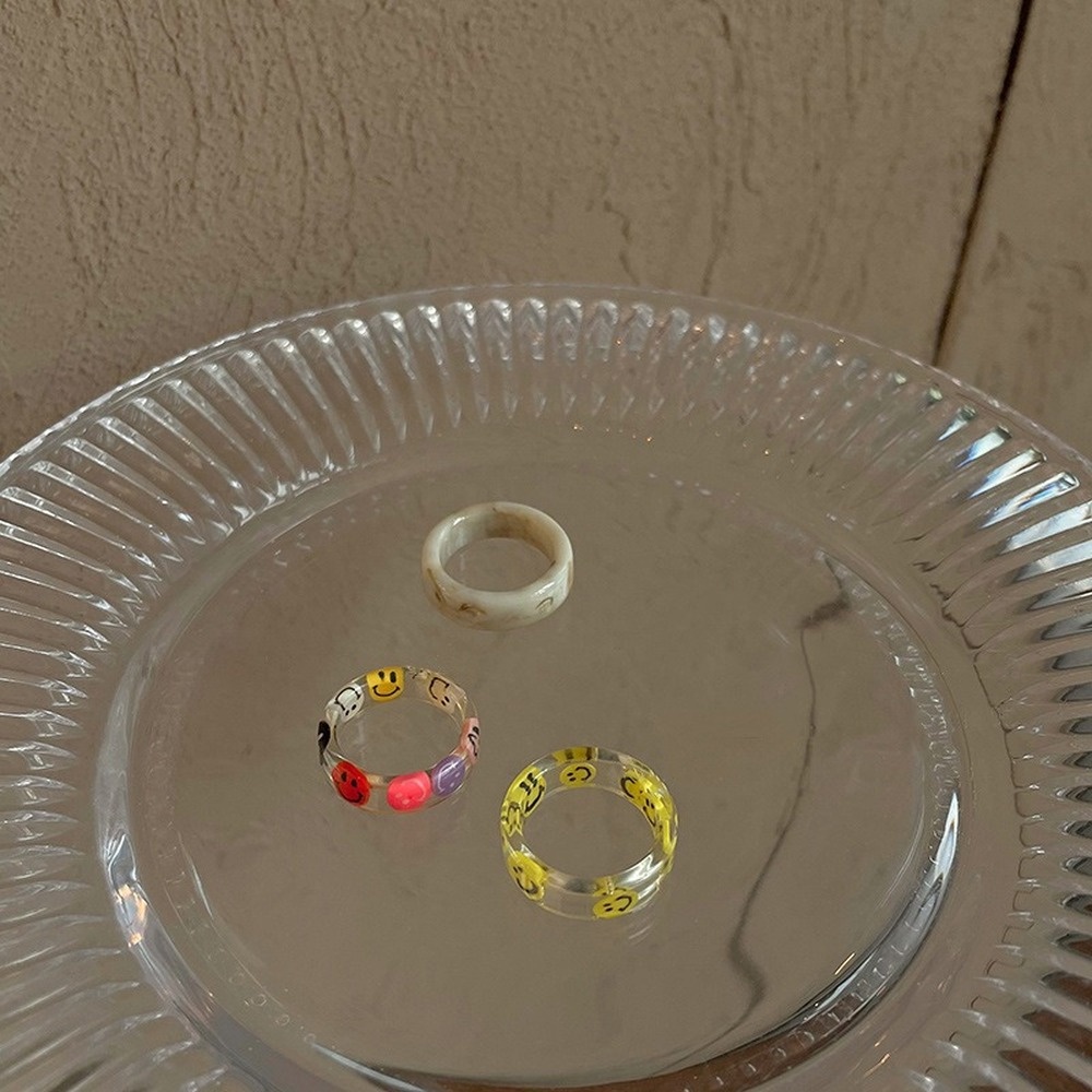 Set 2 Nhẫn Đeo Tay Kim Loại Đính Đá Xinh Xắn Cho Nữ