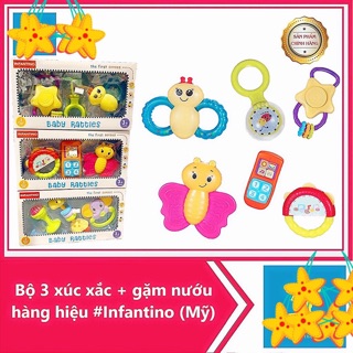 Bộ 3 xúc xắc tuyệt đẹp hàng hiệu Infantino