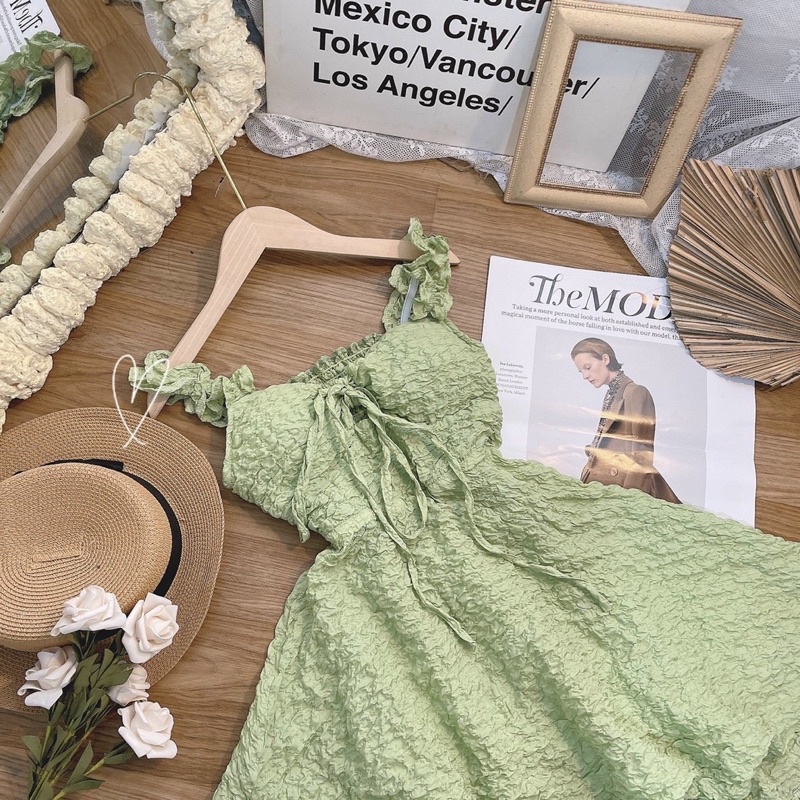 đầm xốp bơ 2dây