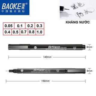 Bút Line Đi Nét - Vẽ Kỹ Thuật Cao Cấp BAOKE | FAITH PEN