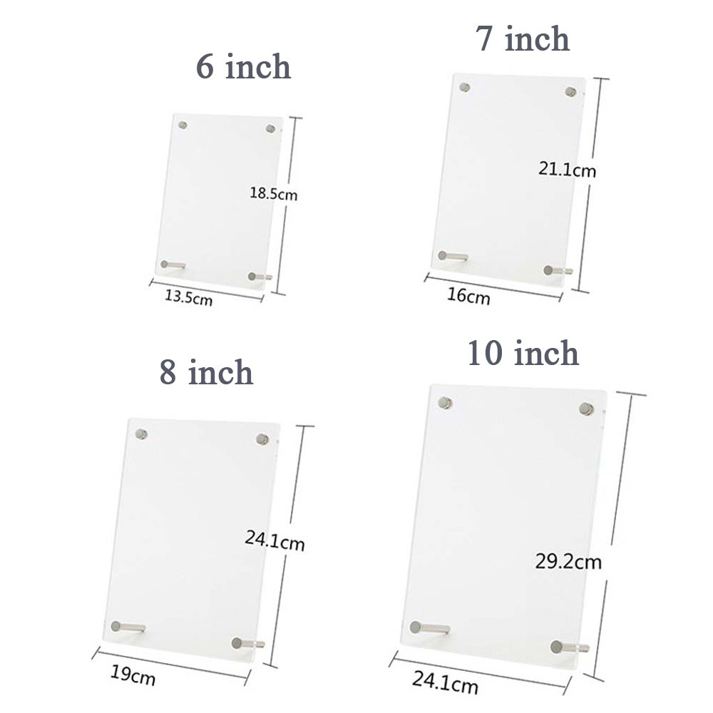 Khung ảnh bằng acrylic hai mặt cao cấp DIY