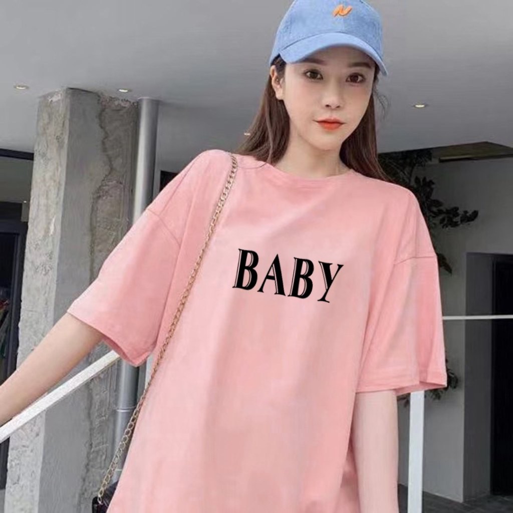 Áo Thun Tay Lỡ In Baby Unisex Freesize Dưới 75kg ATIN42 | BigBuy360 - bigbuy360.vn