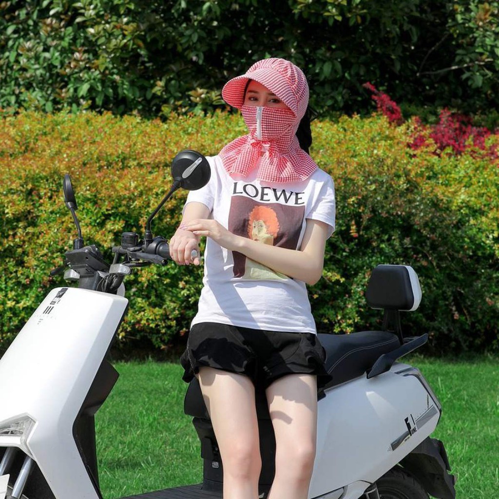 Mũ chống nắng kèm khẩu trang chống tia uv | BigBuy360 - bigbuy360.vn