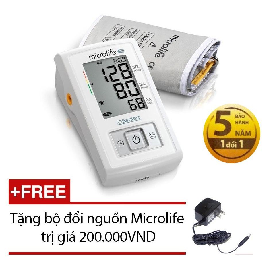 Máy đo huyết áp bắp tay Microlife A3 Basic (Trắng)