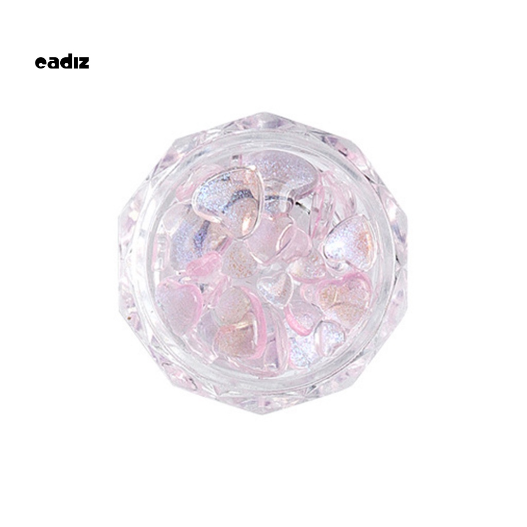 Phụ Kiện Trang Trí Móng Tay Hình Trái Tim 3D Chống Thấm Nước Xinh Xắn