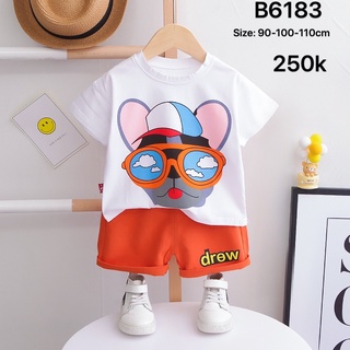 ( thanh lý HÀNG NEW ) Đồ bộ bé trai B6184 ( hàng Quảng châu )