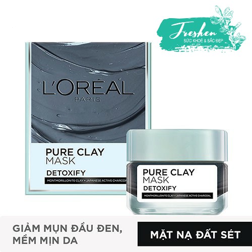 ✅ (CHÍNH HÃNG) Mặt nạ đất sét thanh lọc da L'Oreal Paris Pure Clay Mask 50g