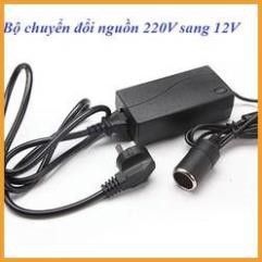 Bộ chuyển đổi nguồn điện cao cấp 220V sang 12V đầu tẩu thuốc - Vạn Dặm Bình An