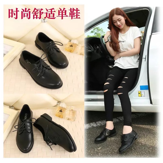 (ORDER) Giày oxford trơn phối dây buộc BIG SIZE | BigBuy360 - bigbuy360.vn