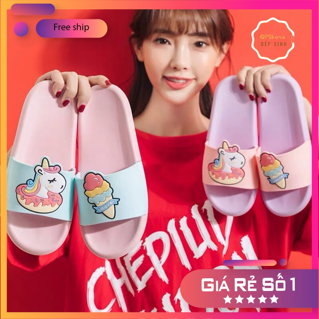 Dép Đi Trong Nhà Kỳ Lân dễ thương  chất liệu mêm mại mang lại sự thoải mái cho đôi bàn chân