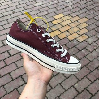 Giày Sneaker nam nữ CV 1970s 11 Đỏ Mận Thấp
