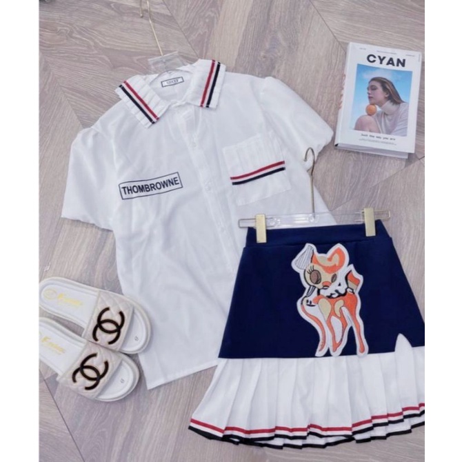 Set áo somi chân váy