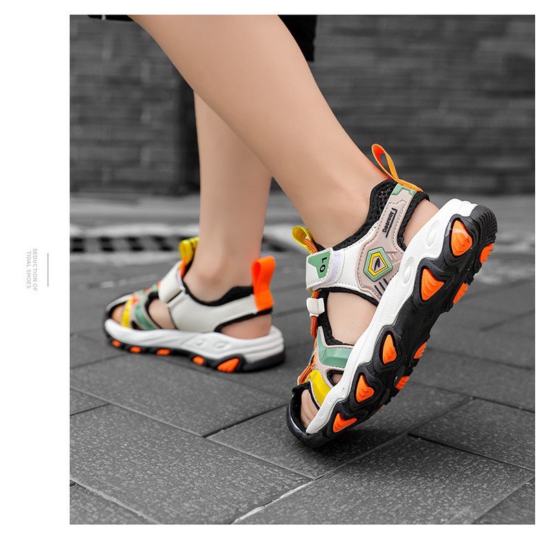 Dép Sandal Sport Bít Mũi Cho Bé Trai, Mẫu Mới 2022 - Hàng Quảng Châu Cao Cấp (2226)