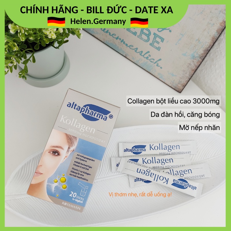 Collagen Bột 3000mg Altapharma (20 Gói ) Giúp Chống Lão Hóa, Giúp Da Đàn Hồi, Săn Chắc