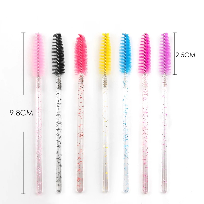 Bộ 50 Cọ Mascara Dùng Một Lần Chất Lượng Cao Phù Hợp Cho Lông Mi / Lông Mày 7 Màu Tùy Chọn