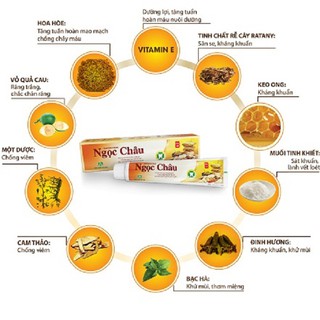 Kem đánh răng Ngọc Châu type 100 gram