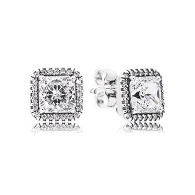 Bông Tai Xi Mạ Bạc 925 Hình Trái Tim