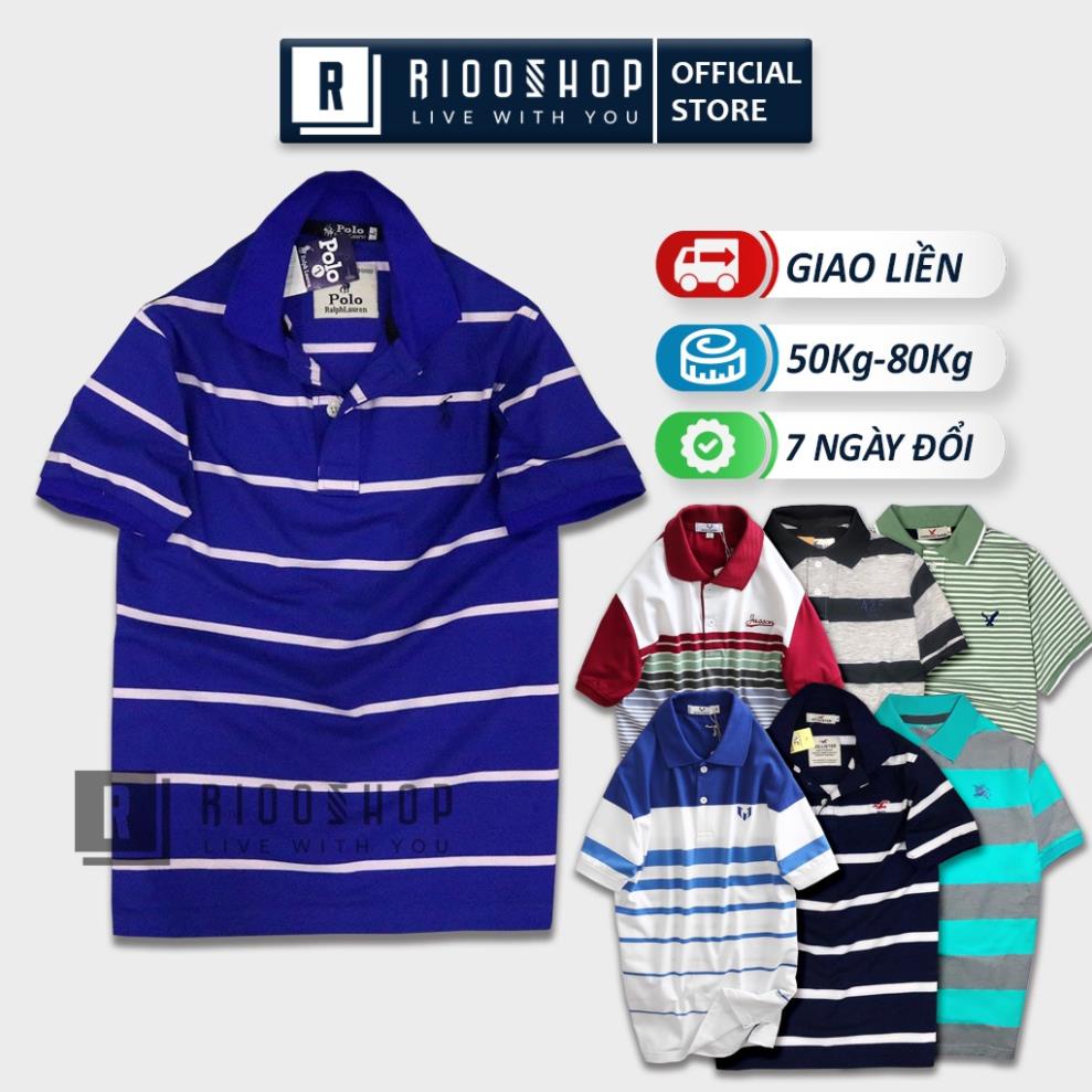 Áo phông nam cho người trung tuổi RTH012 áo thun nam trung niên đẹp form rộng có cổ cotton !