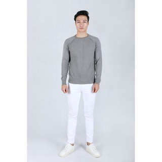 Áo len nam cổ tròn, hạt gạo toàn thân - N917 - HQLENS